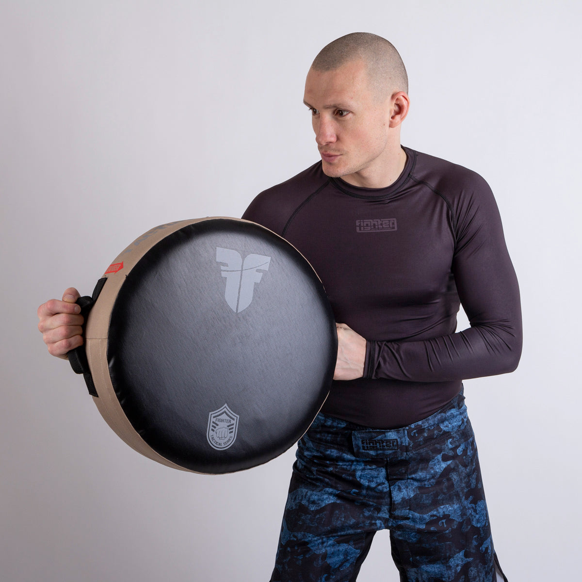 Fighter Round Shield - Tactical Series - Desert, FKSH-16