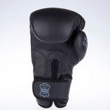 Fighter Boxing Gloves Sparring - black/gray, FBG-002-BG