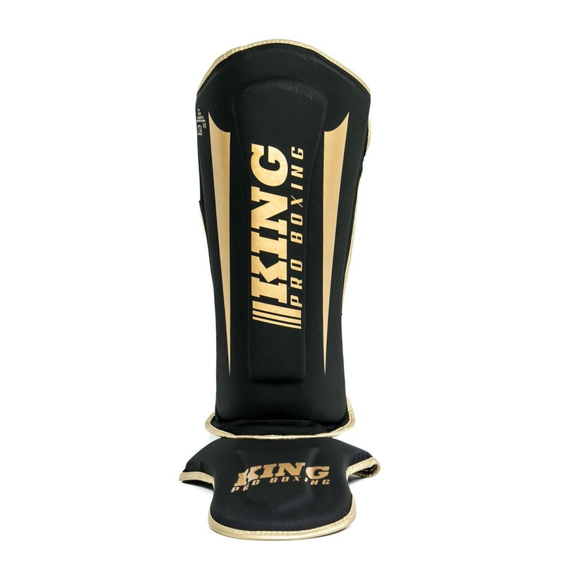 King Pro Boxing Shin Guards Revo 6 - black/gold