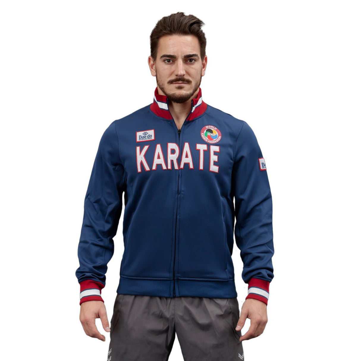 Daedo Slim Jacket Karate - blue/white, CH2220