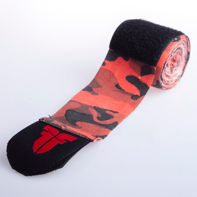 Fighter Handwraps - red camo, FHW-001RC