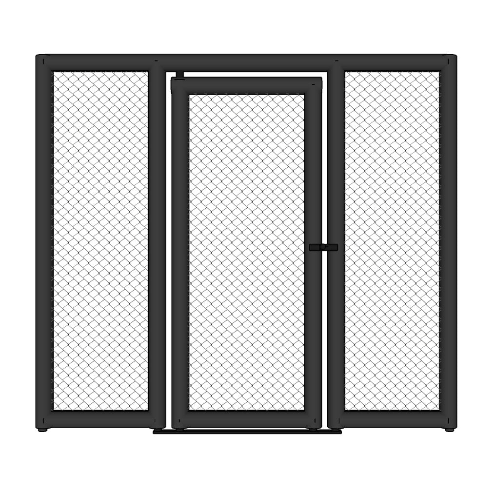 MMA Cage Panel with Door and Extra Left and Right Padding, CPD-LR