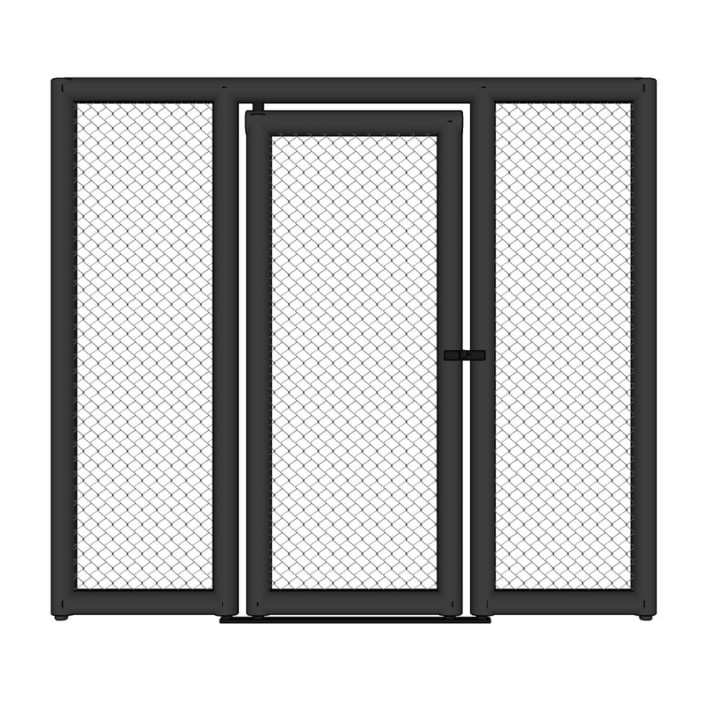 MMA Cage Panel with Door and Extra Left and Right Padding, CPD-LR