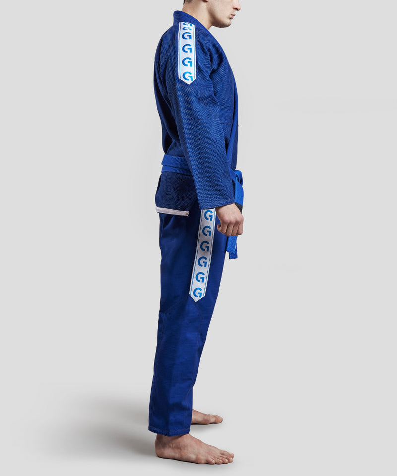 Grips Classic Logo BJJ Kimono - blue/white, G10124-BLUWHT