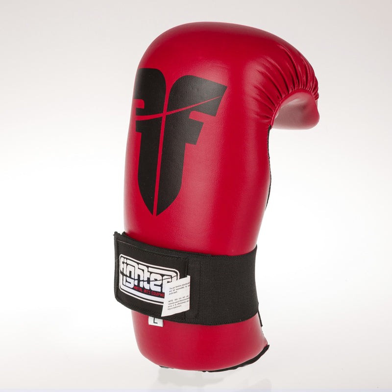 Fighter Open Gloves Strap - dark red, FOG-001R