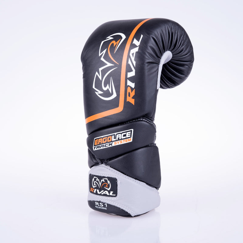 Rival Sparring Boxing Gloves Ergo Laces - black, RS1blk
