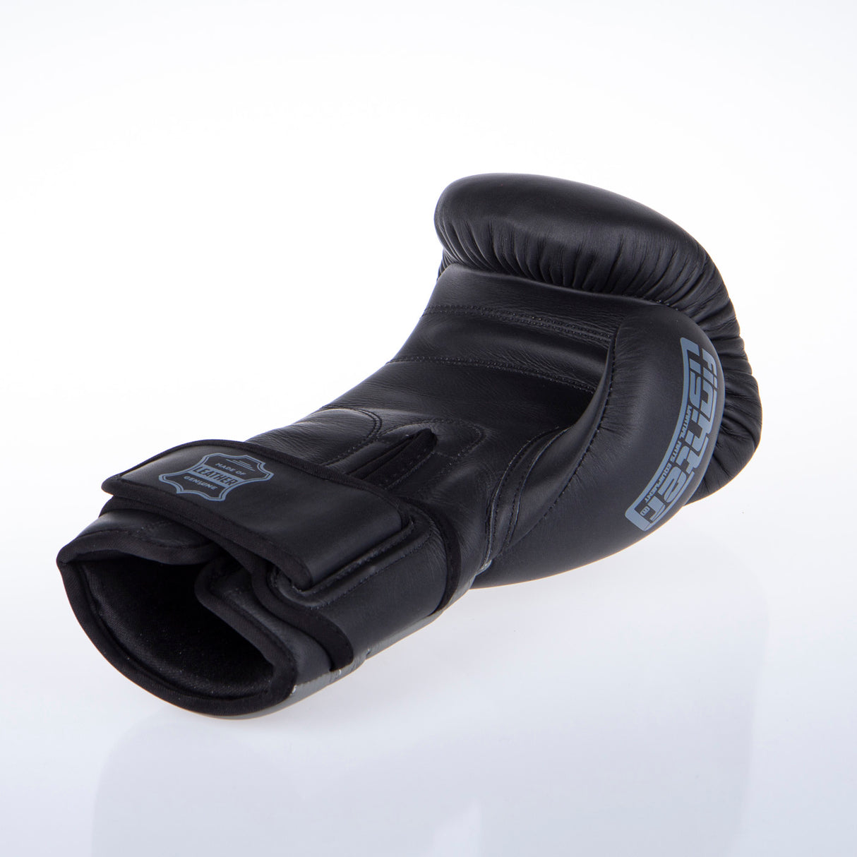 Fighter Boxing Gloves Sparring - black/gray, FBG-002-BG