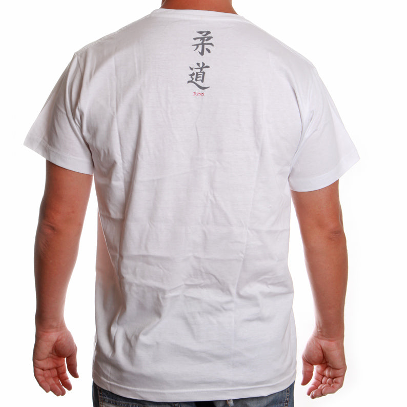 Camiseta de caligrafía Satori - Judo - White, Satt04-1