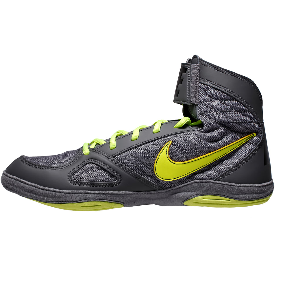 zingen fluit Tentakel Nike Takedown Wrestling Shoes - grey/neon green, 366640-007