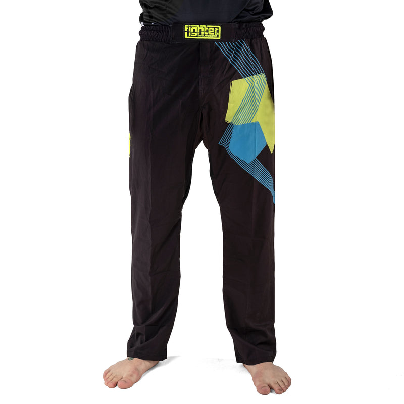 Fighter Pants - FIGHT - black/blue/green, FF-P003BBY