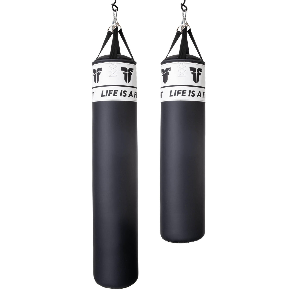 Fighter Boxsack Fitness 120 a 150cm, schwarz/weiß
