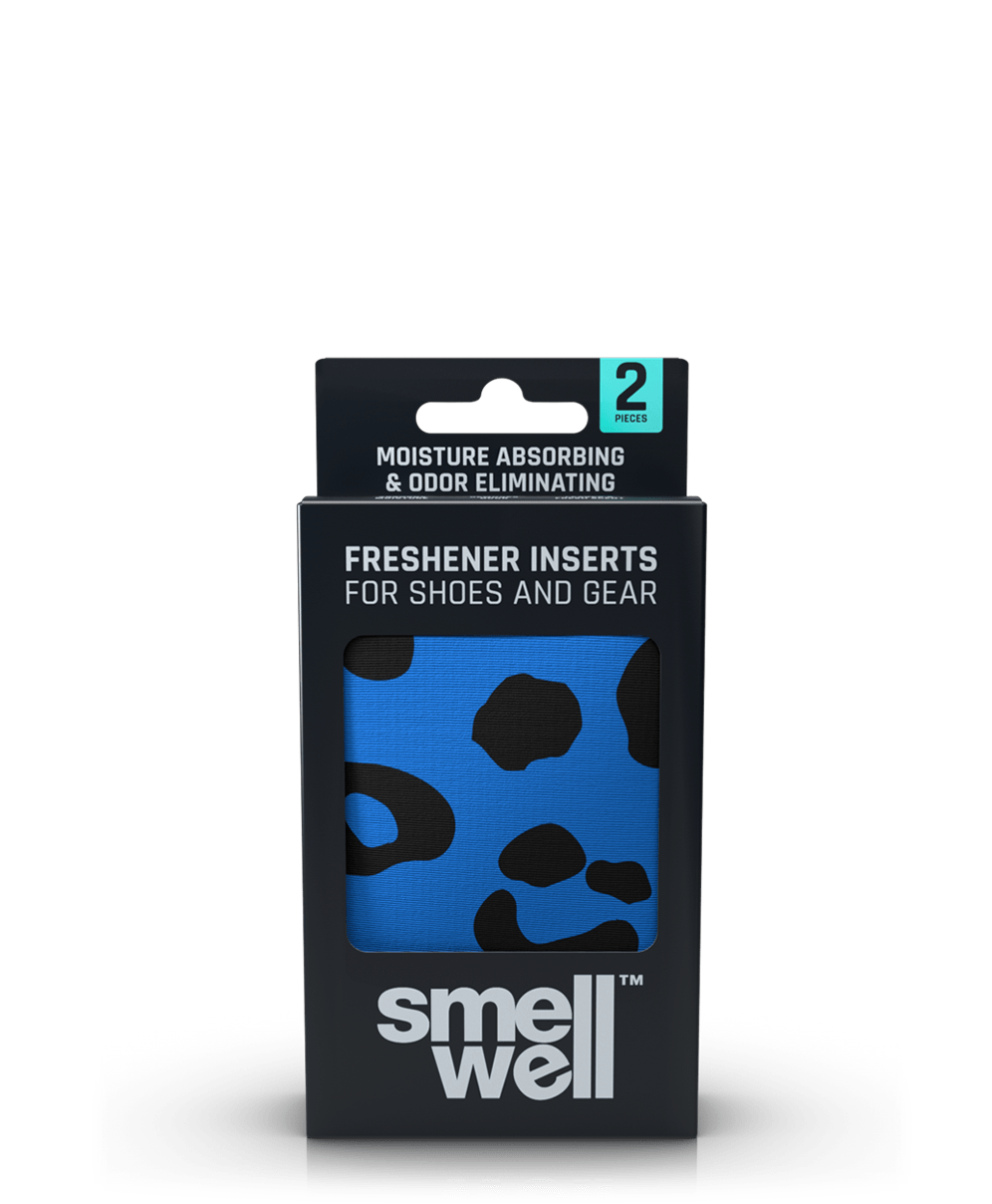 SmellWell - Gants/Sac/Chaussures Déodorant Actif - Bleu Léopard