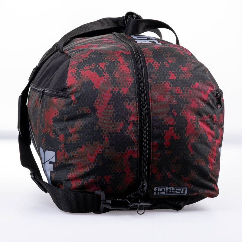 Fighter Sports Bag/Backpack - red honeycomb