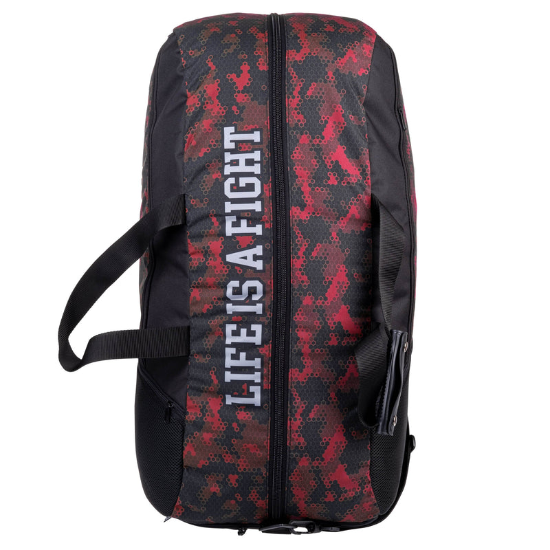 Fighter Sports Bag/Backpack - red honeycomb