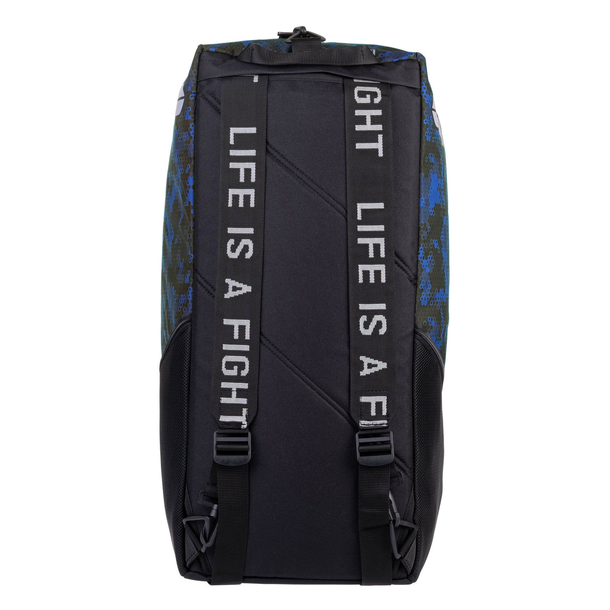 Fighter Sporttasche/Rucksack - blaue Waben