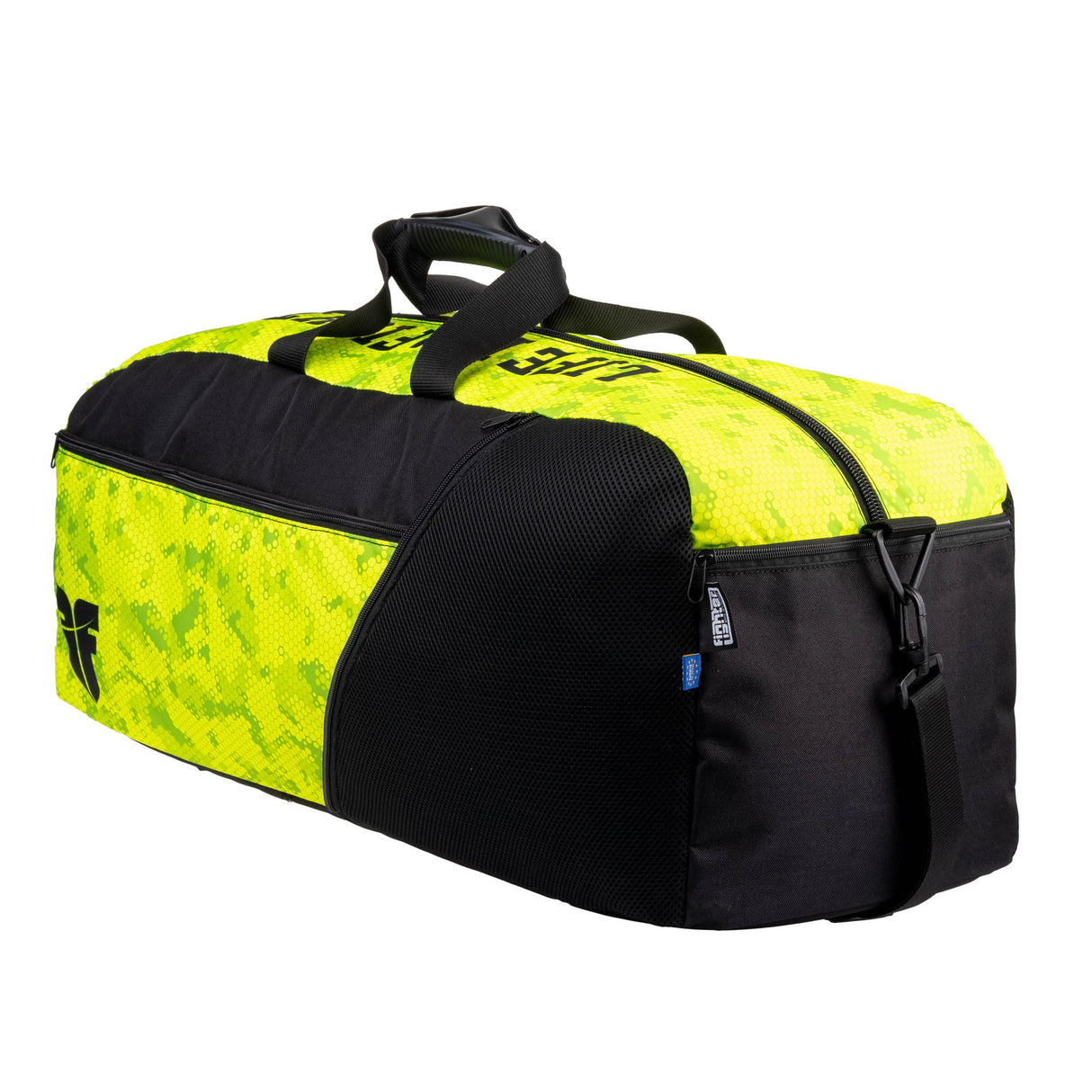Fighter Sporttasche/Rucksack - neongelbe Waben