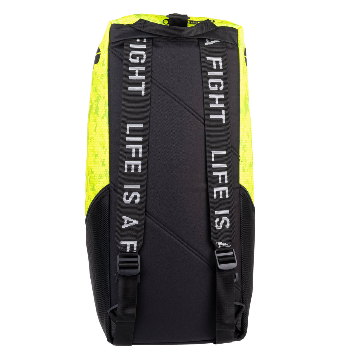 Fighter Sporttasche/Rucksack - neongelbe Waben