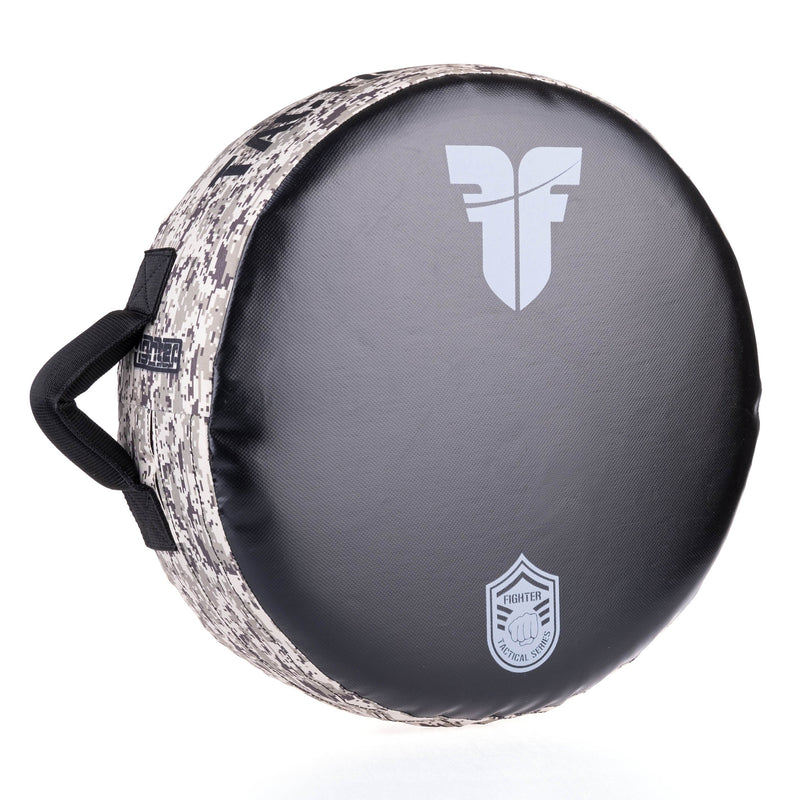 Products Fighter Round Shield - Life Is A Fight - Desert Camo, FKSH-34