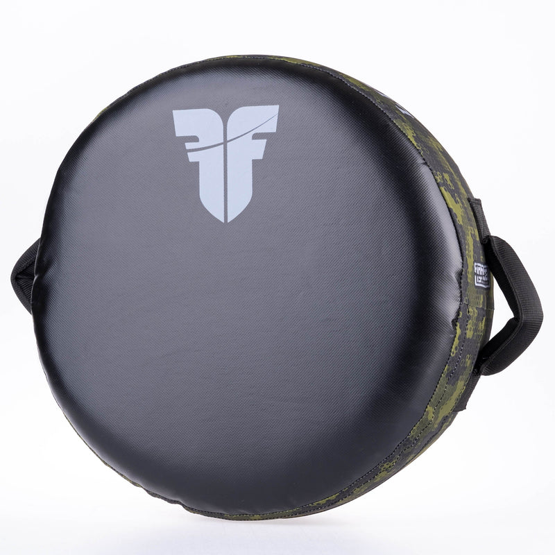 Fighter Round Shield - Life Is A Fight - Green Camo, FKSH-31