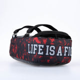 Fighter THAI Shield MAXI – La vie est un combat – Camo rouge, F01602-DS03