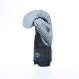 Guantes de boxeo de combate rayas divididas - gris/negro