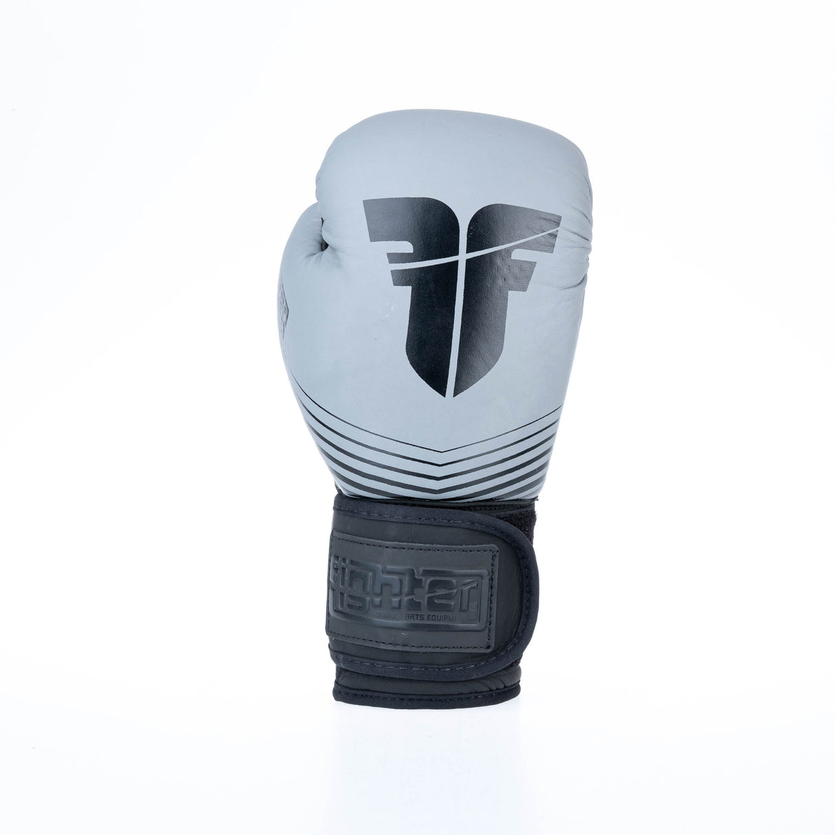 Guantes de boxeo de combate rayas divididas - gris/negro