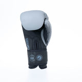 Guantes de boxeo de combate rayas divididas - gris/negro