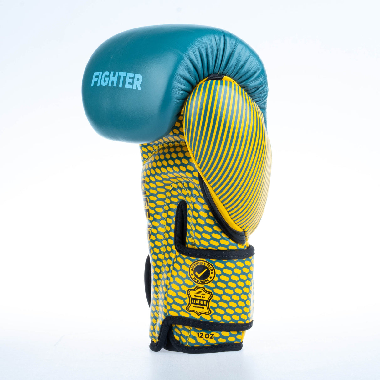 Gants de boxe Fighter Training - bleu/jaune, FBG-TRN-003