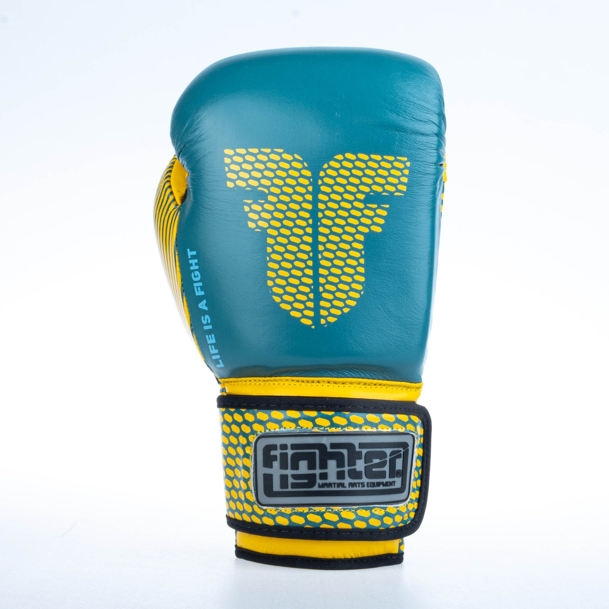 Gants de boxe Fighter Training - bleu/jaune, FBG-TRN-003