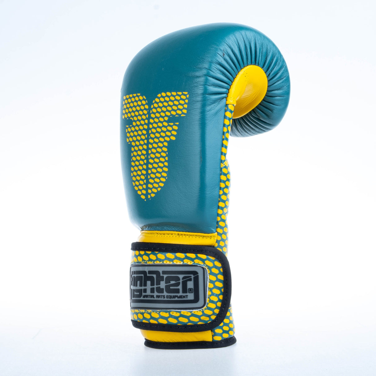 Gants de boxe Fighter Training - bleu/jaune, FBG-TRN-003