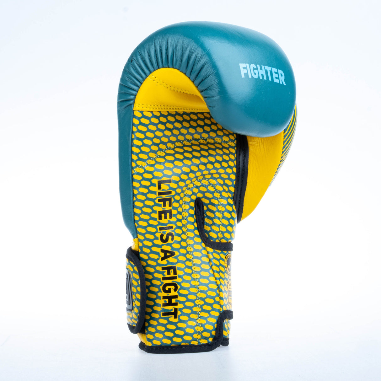 Gants de boxe Fighter Training - bleu/jaune, FBG-TRN-003