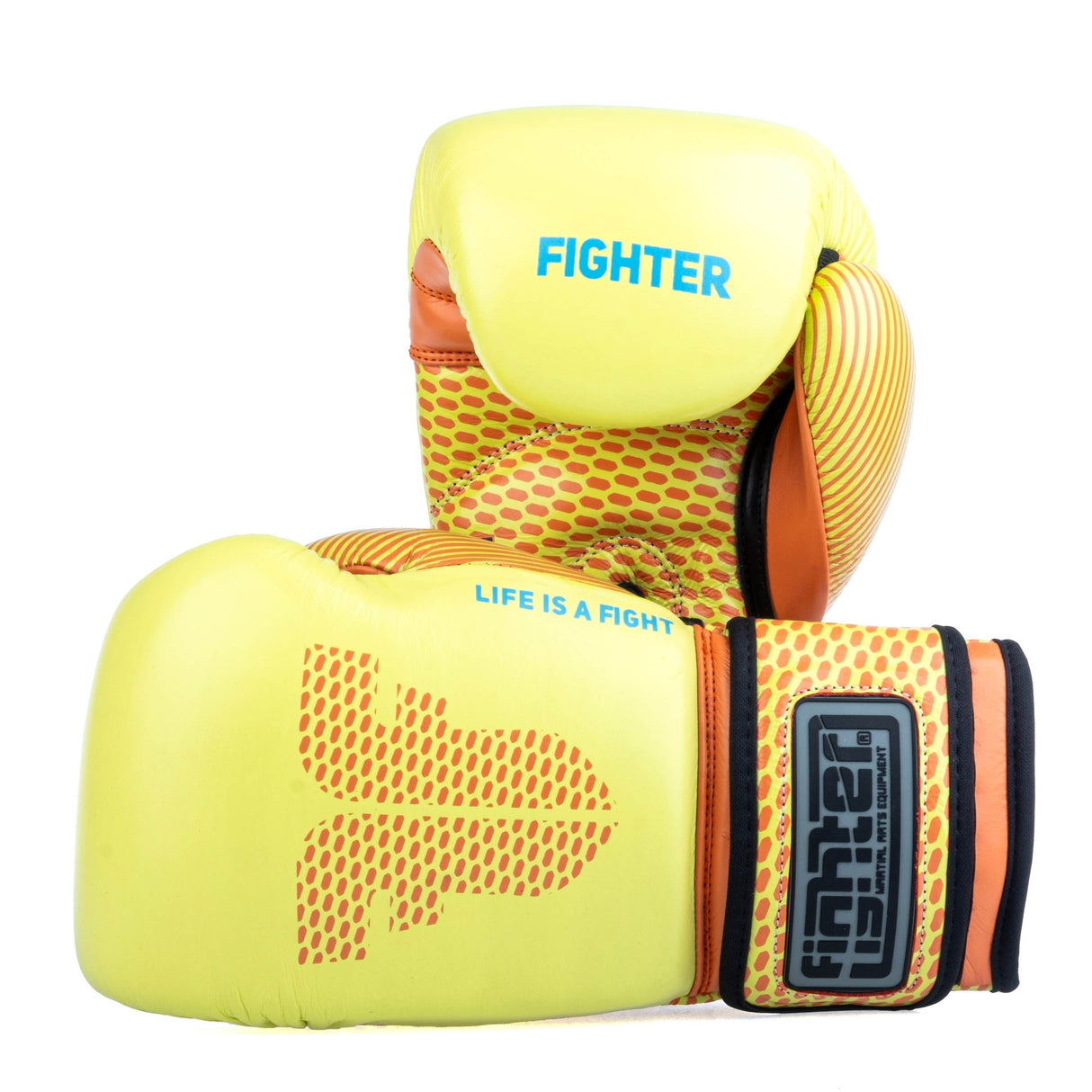 Entrenamiento de guantes de boxeo de combate: amarillo/naranja, FBG-Trn-004