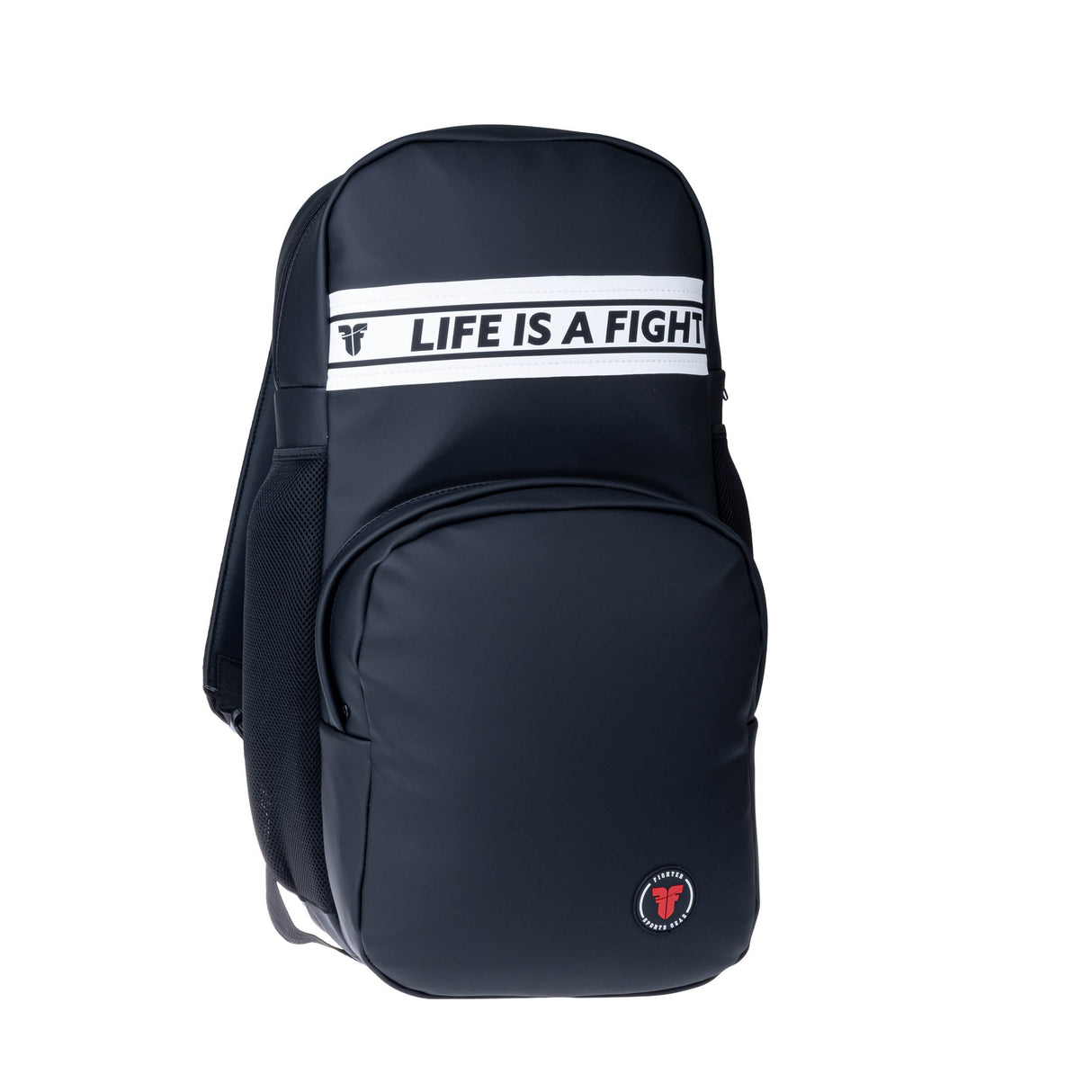 Sac à dos Fighter en similicuir - noir