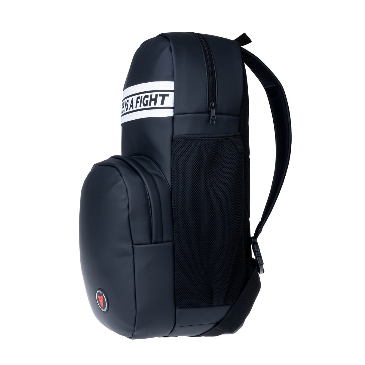 Sac à dos Fighter en similicuir - noir