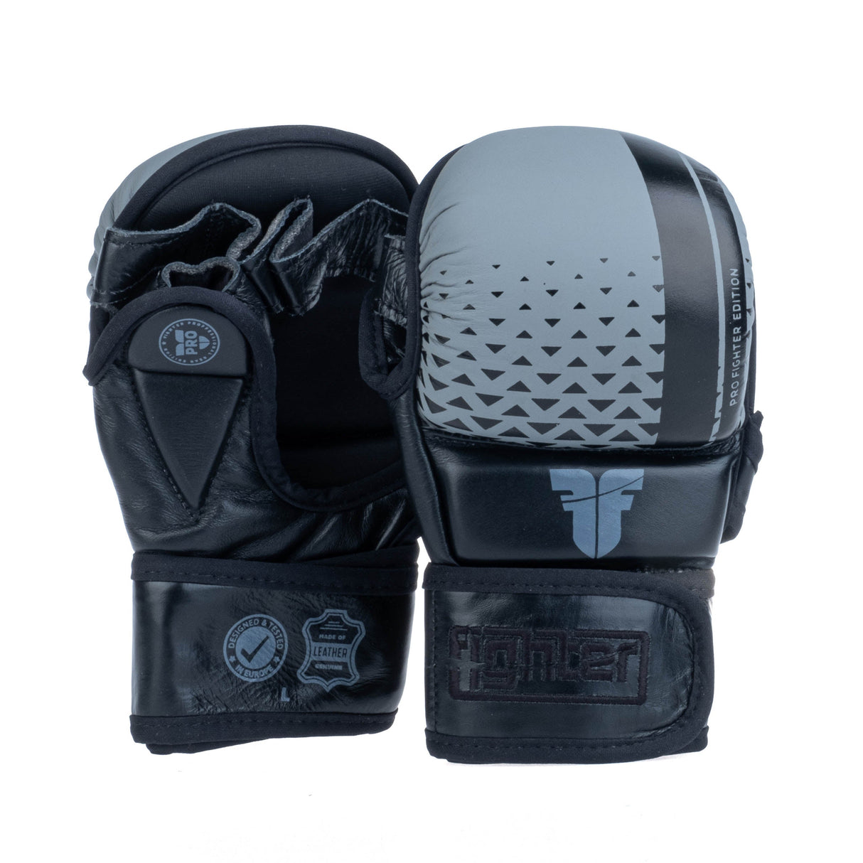 Gants Fighter MMA Pro - noir/gris FMGL-PRO-002