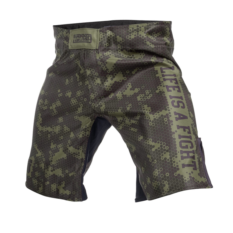 Fighter MMA Shorts - Honeycomb - green, FSHM-14