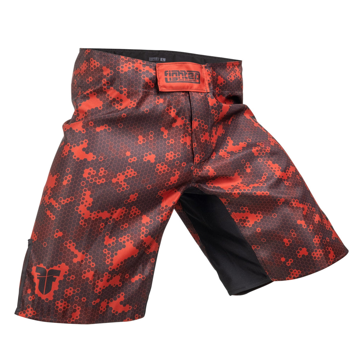 Pantalones cortos MMA de luchador - Honeycomb - Rojo, FSHM -16