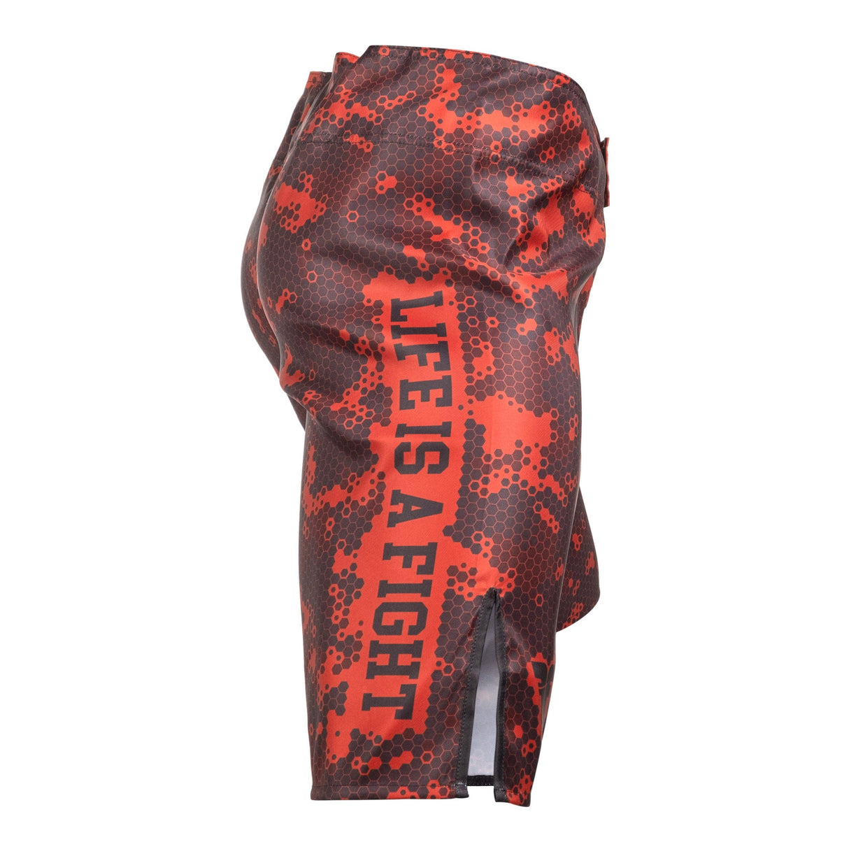 Pantalones cortos MMA de luchador - Honeycomb - Rojo, FSHM -16