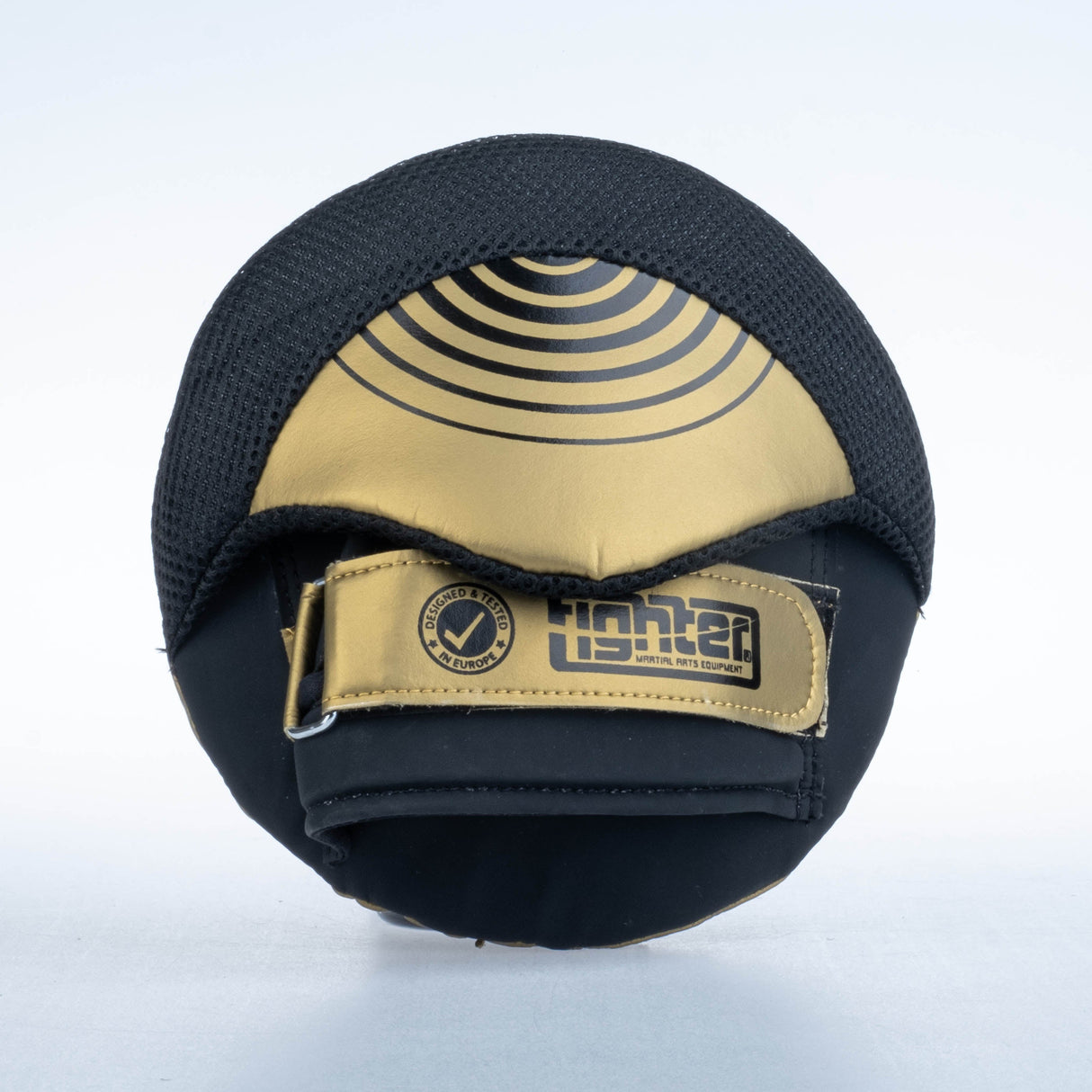 Fighter Round Shield Pro Small - noir/or, FSMPR-001-BG