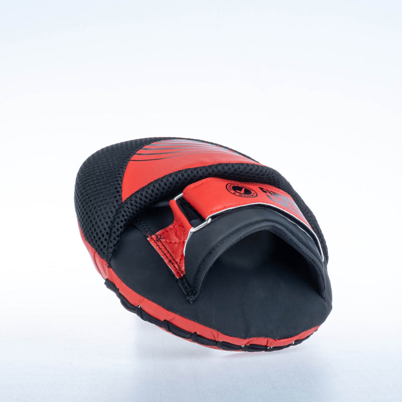 Fighter Round Shield Pro Small - black/red, FSMPR-001-RB