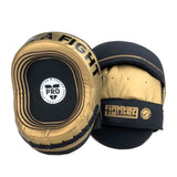 Fighter Oval Shield Pro Small - schwarz/gold, FSMPR-002-BG