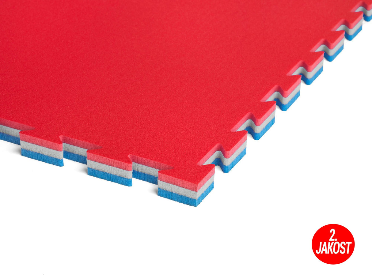 Trocellen Tatami Basic Plus 3 cm - Azul/Rojo, II. calidad