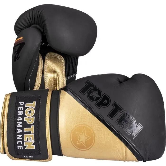Gants de boxe Top Ten 4Select - noir/or, 2044-92
