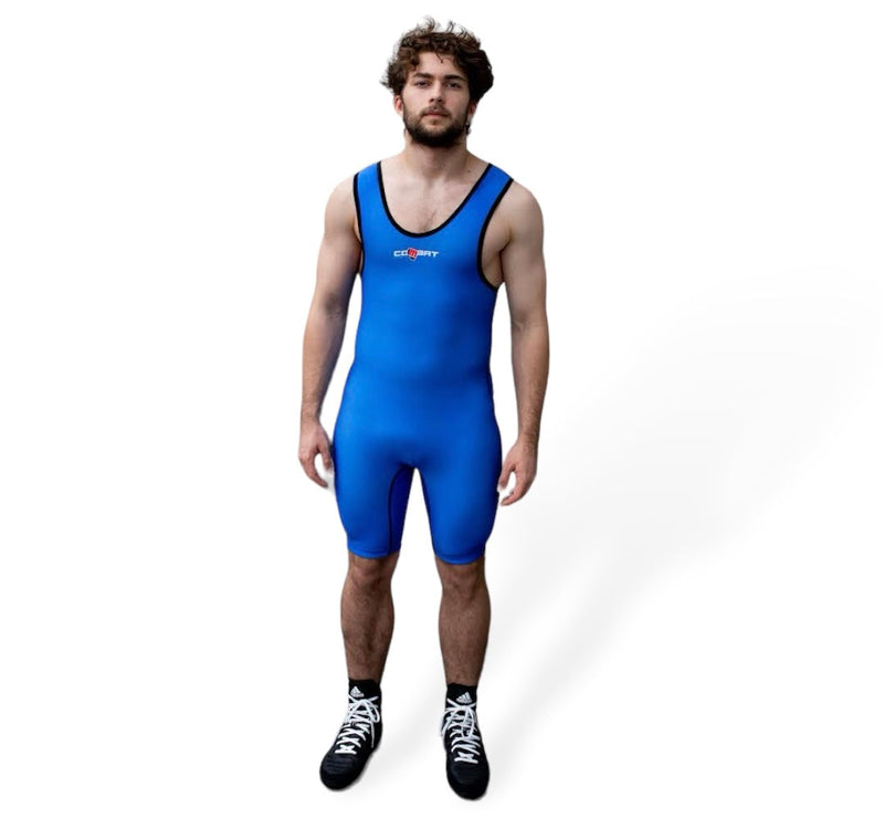 Men's Wrestling Suit Combat Sport Classic - blue