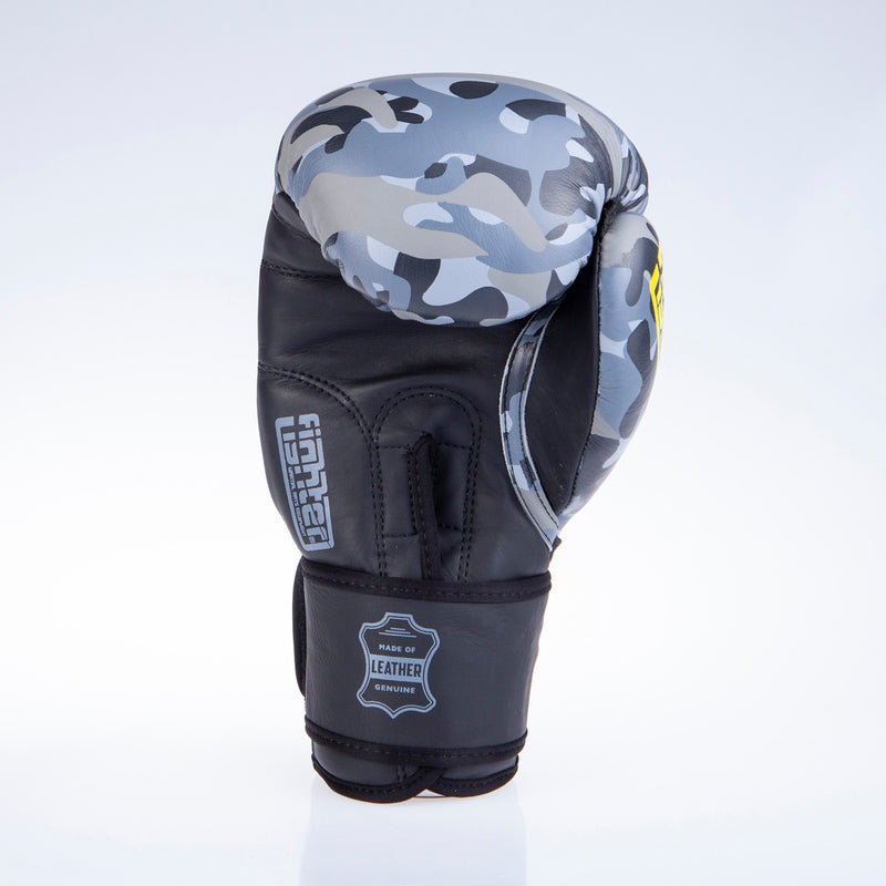 Fighter Boxing Gloves SIAM - grey camo, FBG-003C