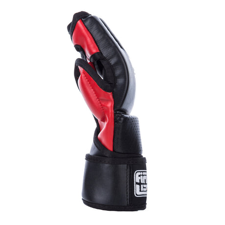 Guantes de combate MMA - Negro/Rojo, FMG01