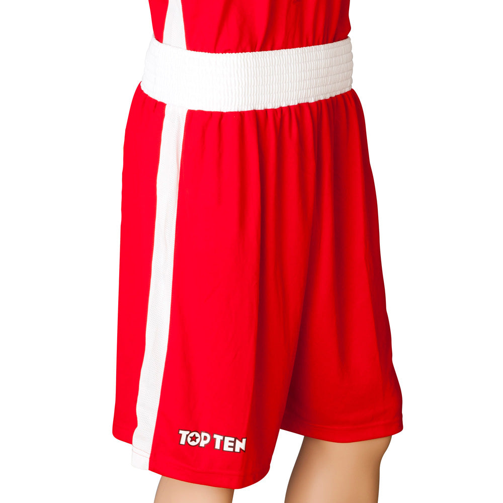 Top Ten Shorts de boxeo - Rojo, 1830-4