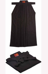 Aikido Hakama H-2 Black Aiki, H-2-Aiki-B