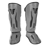Fighter Shinguards Thai Ergo - Gris/Negro, FSG -004GB