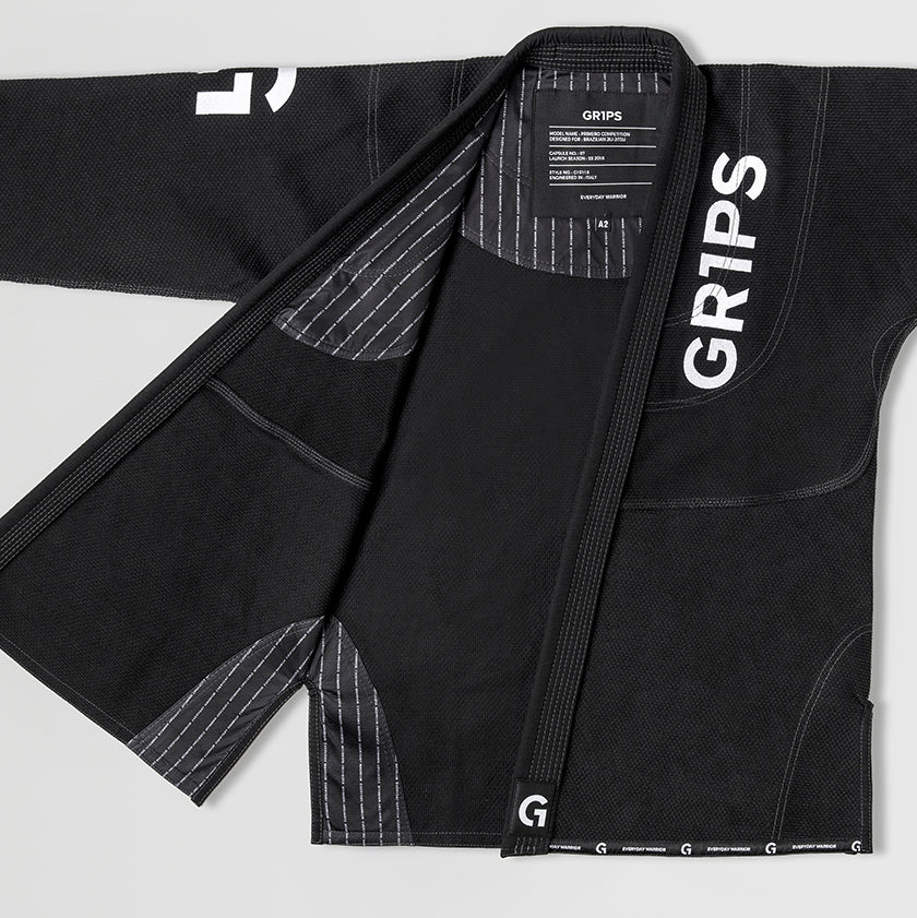 GR1PS BJJ Uniforme Primero Competencia - Negro, G10118 -Blk